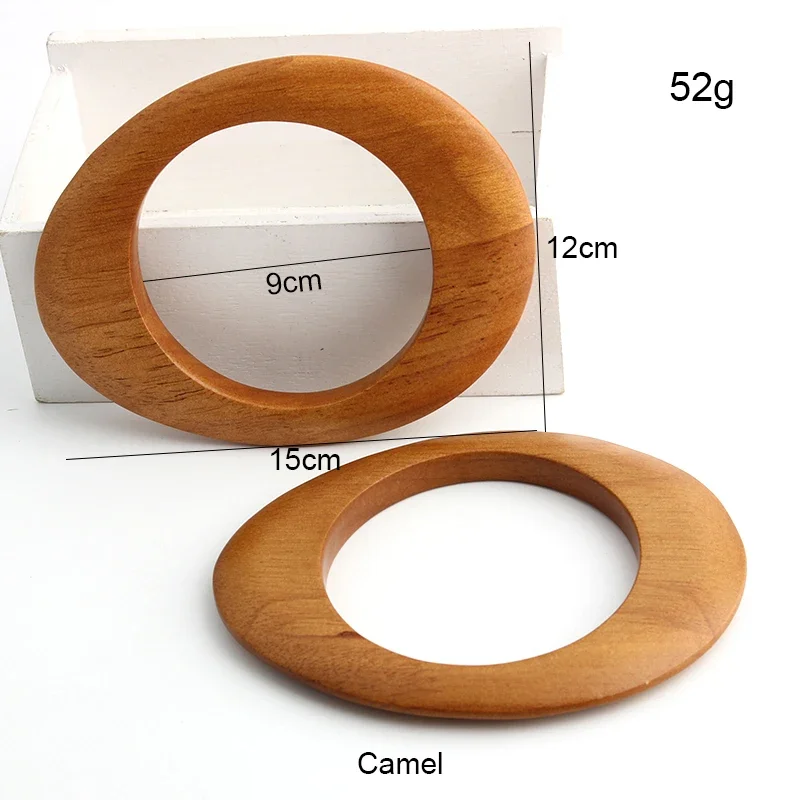 Tipo Circular Saco De Madeira Handle, Substituição Fazendo Ferramenta, DIY Acessórios, Classic Tote Handles, 2-10 Pcs