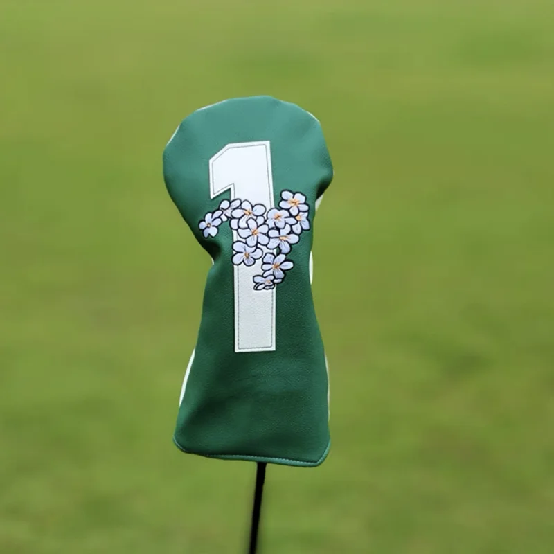 Masters souvenir Golf Club #1 #3 #5 Wood Head covers Driver Fairway Woods Cover PU Leather Head Covers