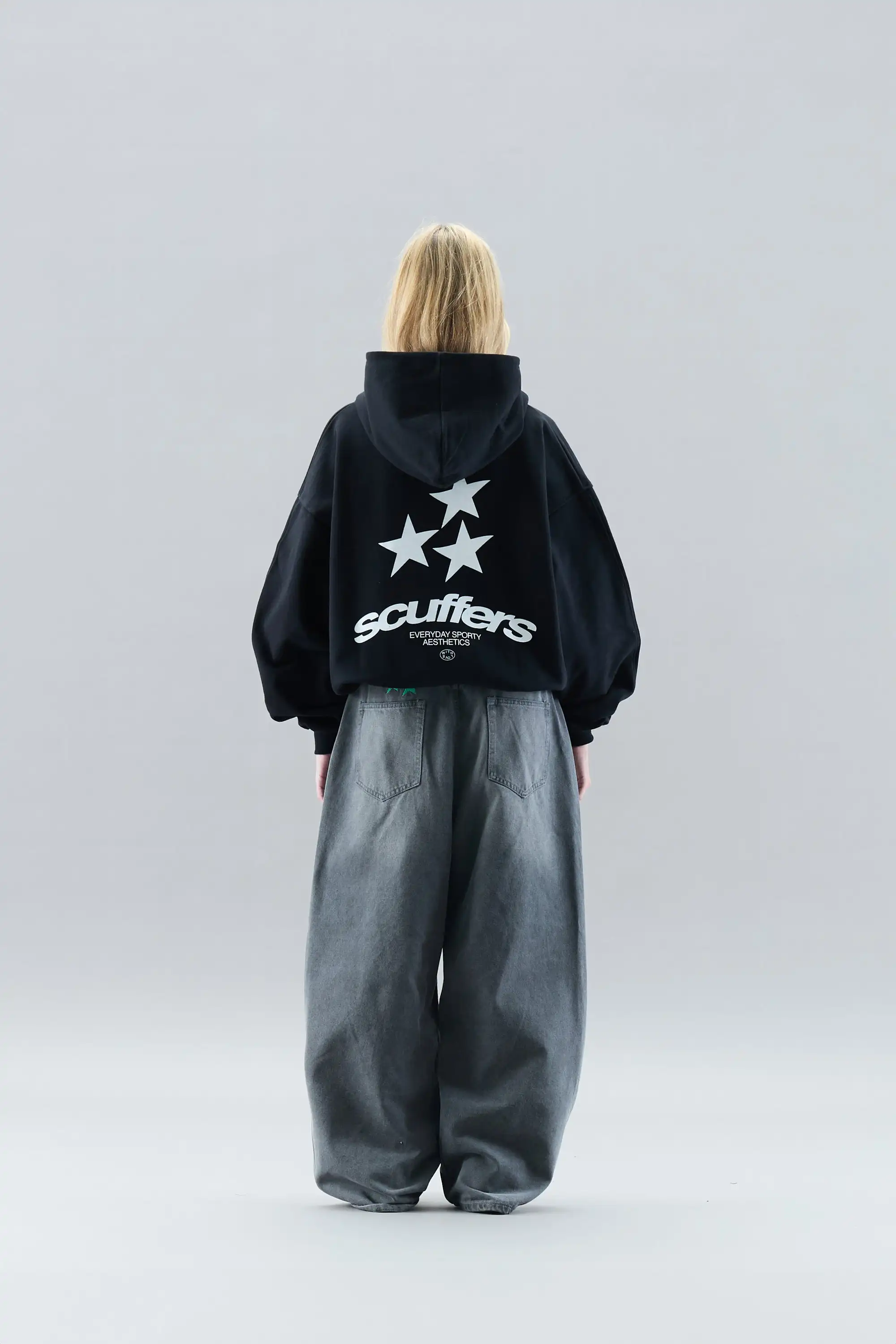 Harajuku popular oversized hoodie sweatshirts grunge star print hoodies women goth y2k tops new goth streetwear gothic clothes