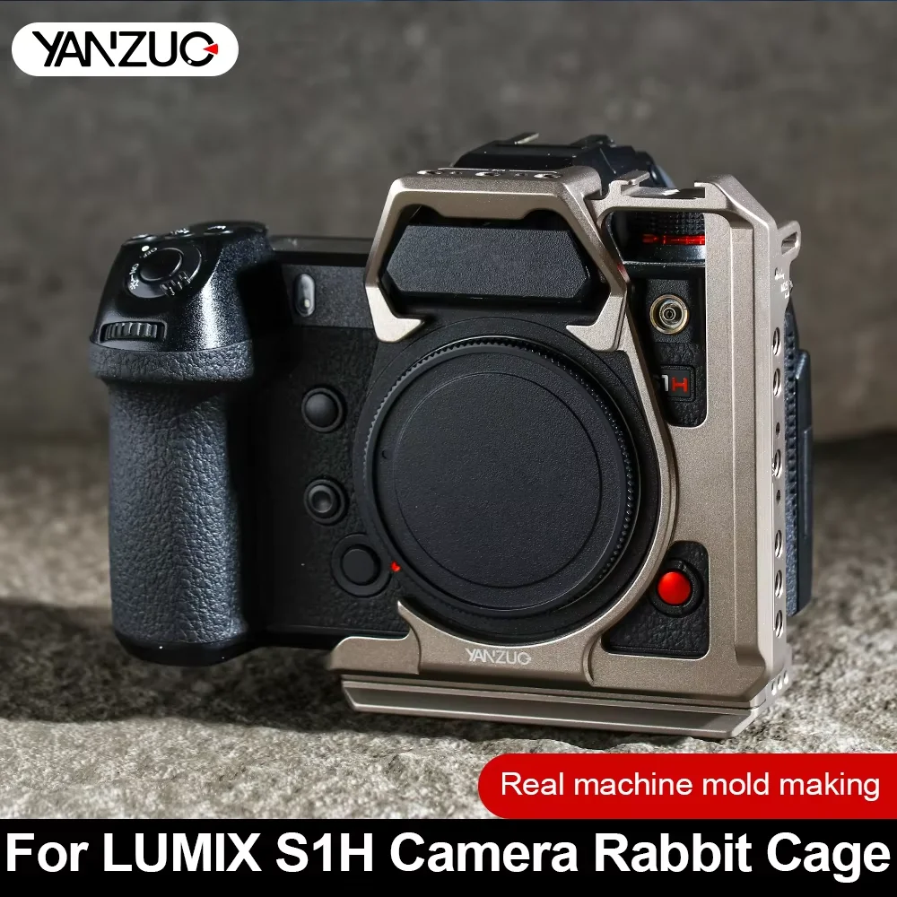 YANZUO Camera Cage for LUMIX S1H Camera Protective Frame for Panasonic S1H Micro Single Camera Expansion Metal Stabilizer
