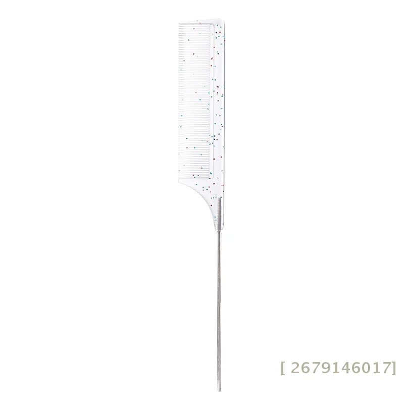 

【YY26】Расческа-хвостик для парикмахерских, из нержавеющей стали, антистатическая, для окрашивания и укладки, специальная для натуральных волос и париков