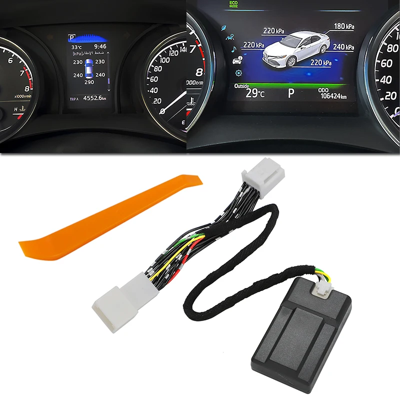 Sistema de control de presión de neumáticos TPMS para coche, tablero con pantalla LCD Digital, alarma de seguridad automática, para Toyota Camry,