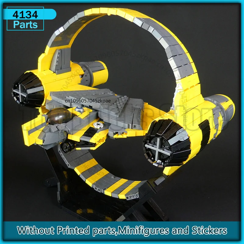 Beroemde film MOC Space Booster Ring met zeester op standaard Technologie Bricks Model DIY Creatieve ideeën Collectie Speelgoed Geschenken