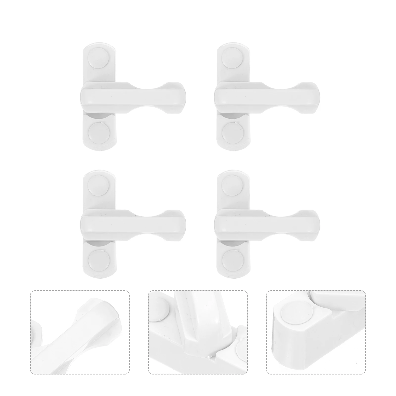 

8 Sets T Shaped Window Locks Hard Plastic Sliding Door Security Sash Blocker Lock Durable Anti Theft Protection