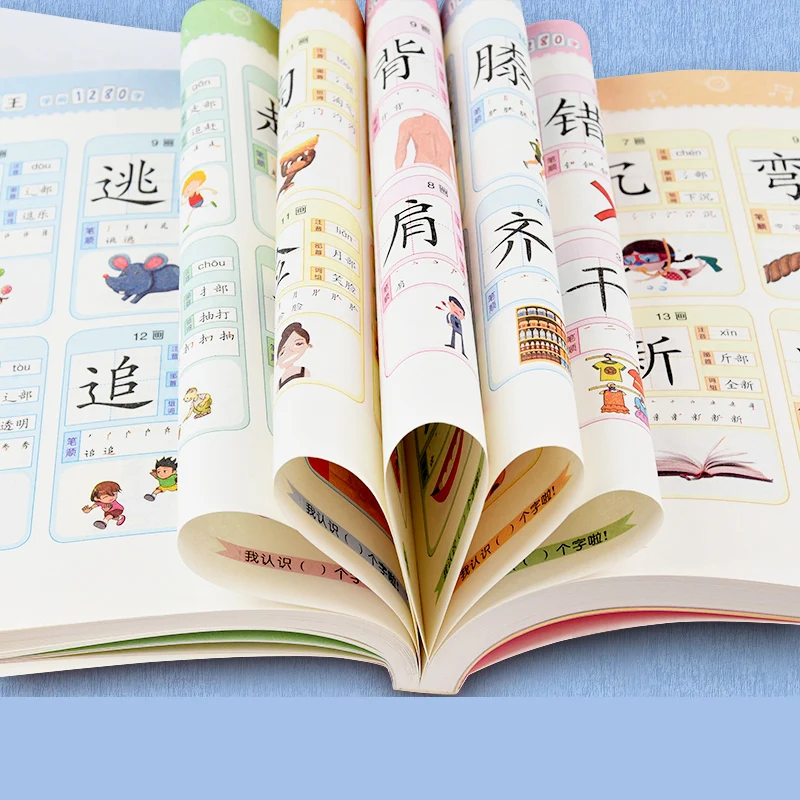 Imagem -04 - Olhe para o Livro Imagem Alfabetização para Crianças Aprenda Caracteres Chineses Notas Versão Pinyin Cartão Educação Infantil