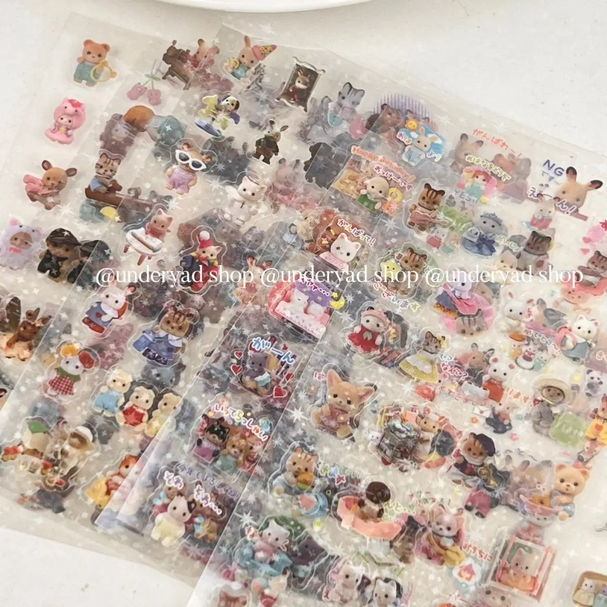 ملصقات سيلفانيان فاميليز كاواي أنيمي لطيف الكرتون الكتابة على الجدران أجهزة الكمبيوتر المحمولة الأمتعة الغيتار الفينيل ملصق مقاوم للماء #2