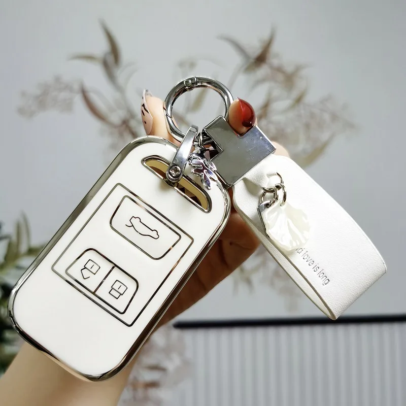 TPU Key Cover Remote Car Key Case for Chery Tiggo 4 7 Arrizo 5 3 Tiggo 8 Key Holder Protection Shell Fob
