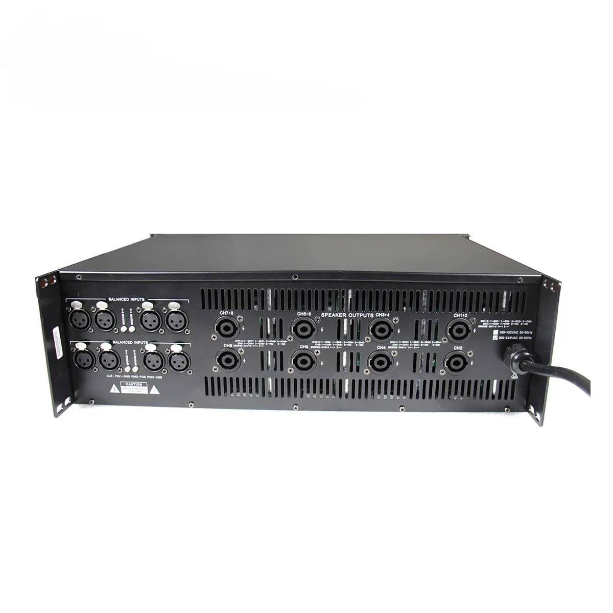 

DA5008 8 Channel Class D 7200W High Power 3U PA Amplifier