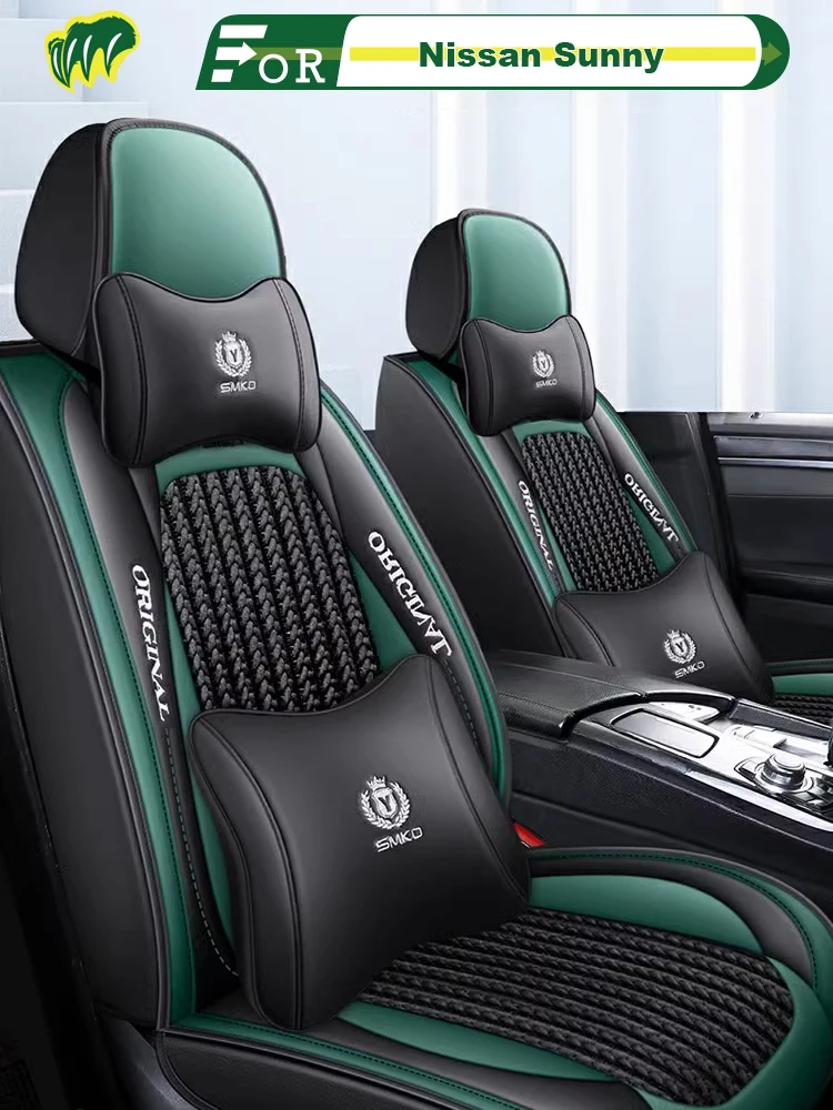 

For Left-Drive Car Seat Cover Of Nissan Sunny 2011-2015 Custom Fit Seat Protector All Season Full Surrounded Interior Accessory