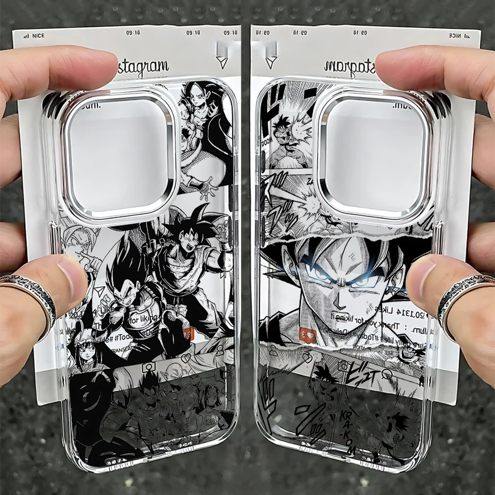 Чехол для телефона с изображением аниме-персонажа Сайяна Гоку из Dragon Ball для Huawei Honor Magic X9d X8c 200 90 X7a X8a X8b X6a Lite 5G, прозрачный чехол