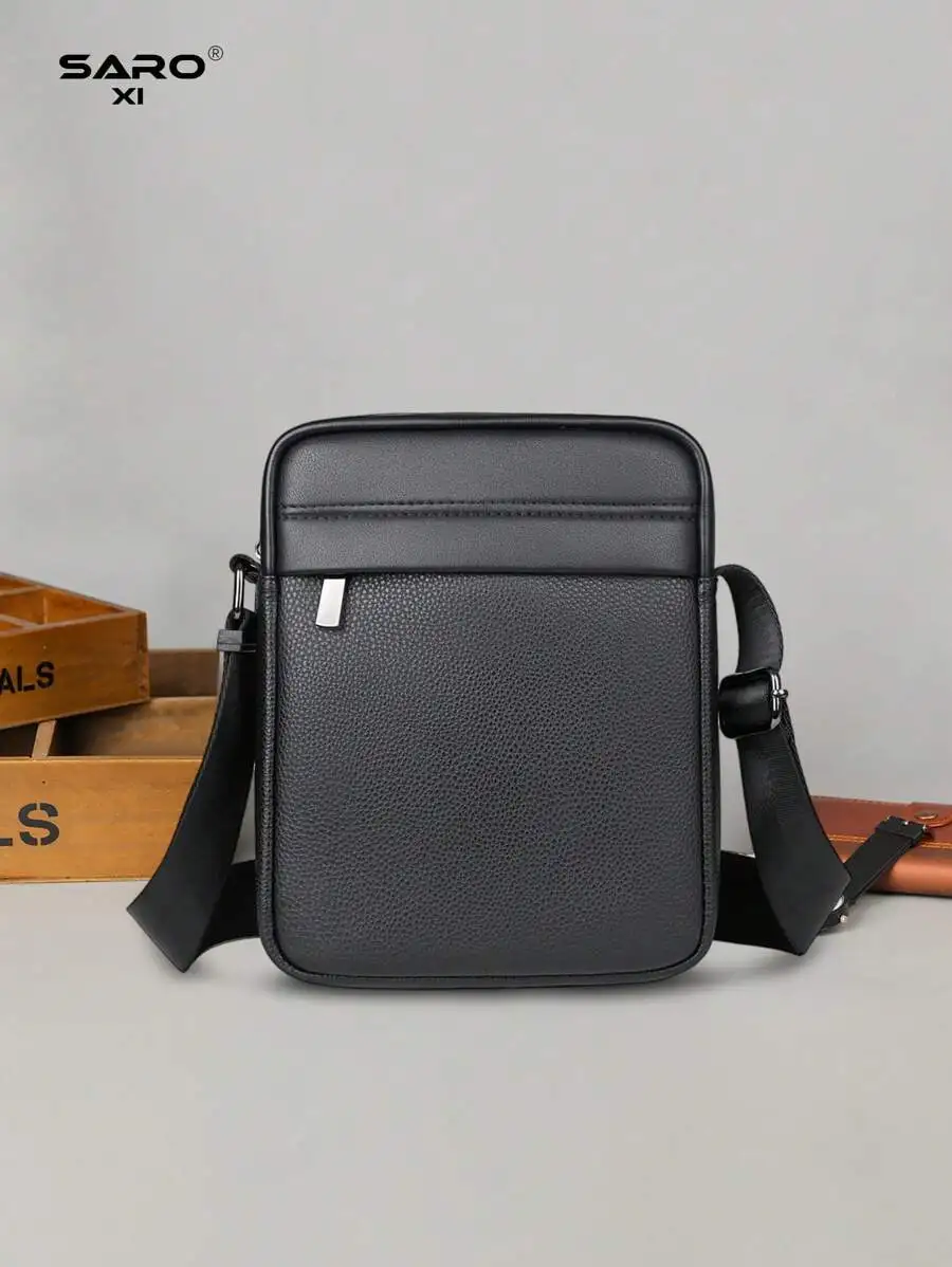 Men's Waterproof Oxford Chest Bag: Adjustable Sling, Multi-Functional for Travel & Sport. Ideal Gift.