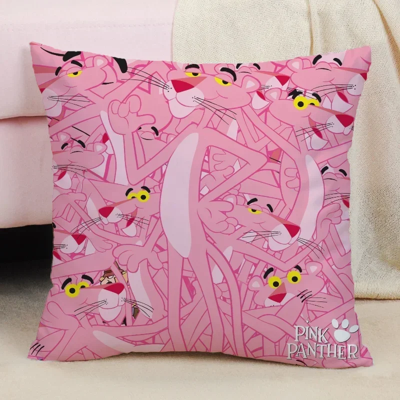 Pink Panthers Decorative Cushions for Sofa Cushions Covers Cushion Cover 45x45 Decoration Living Room Twin Size Bedding Pillow