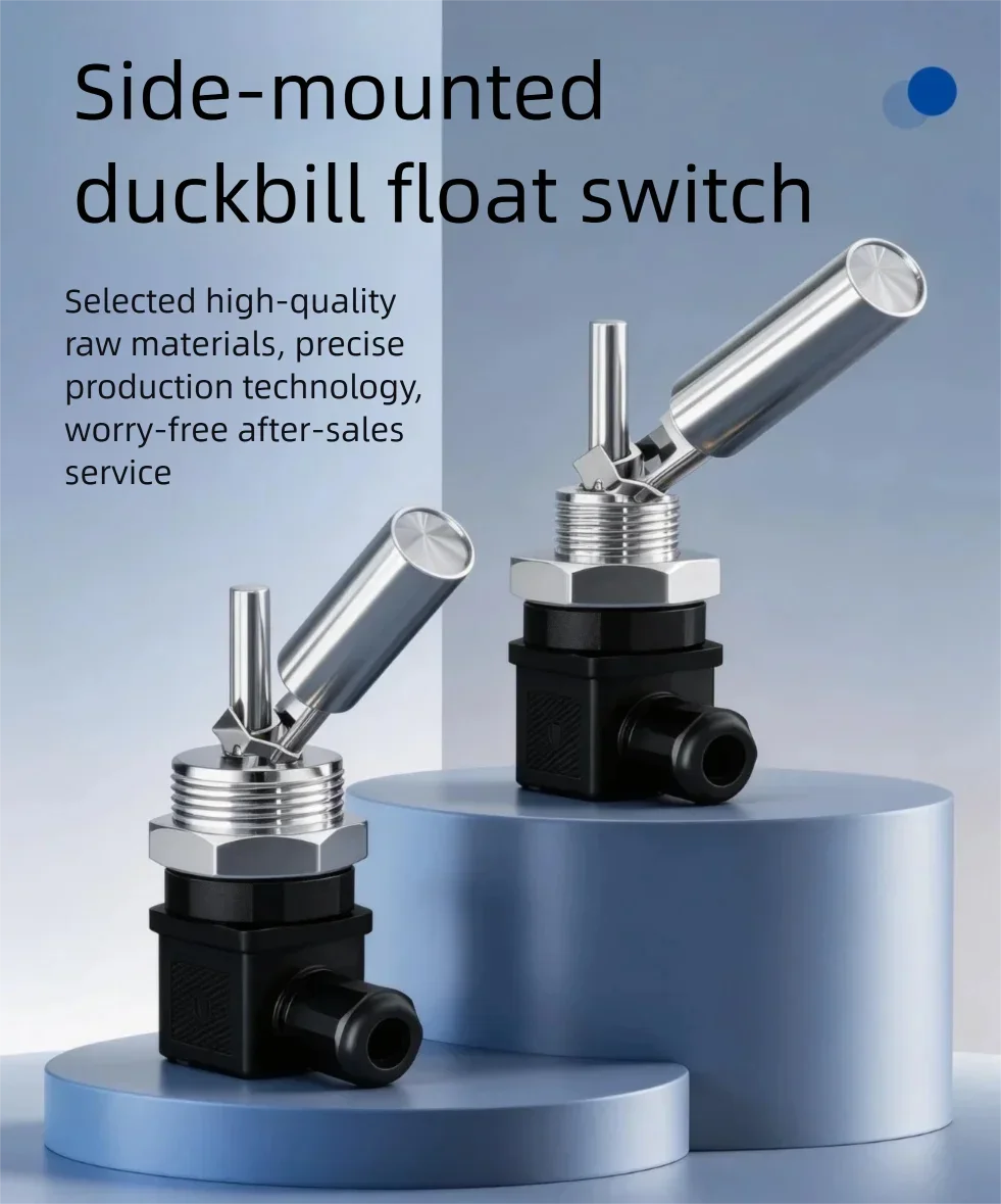 Stainless Steel Duckbill Level Switch Float Side-Mounted Automatic Inductive Water Tank Level Sensor Controller