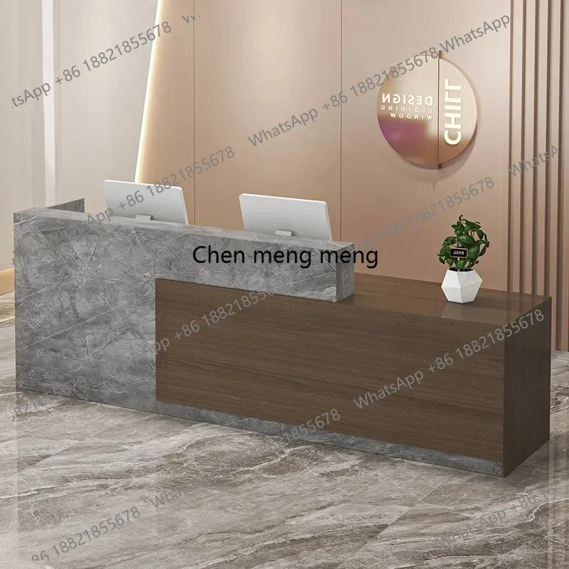 

Front Luxury Reception Desk Service Modern Small Coffee Shop Counter Reception Desk Modern Store Muebles Commercial Furniture