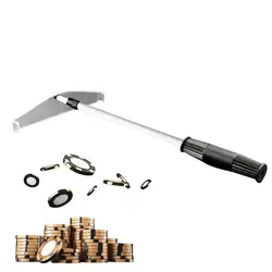 Dice Chips Rake Gaming Desk Accessories Metal Chip Rake Telescopic Roulette Poker Chips Rake Collector Rod Casino Accessories