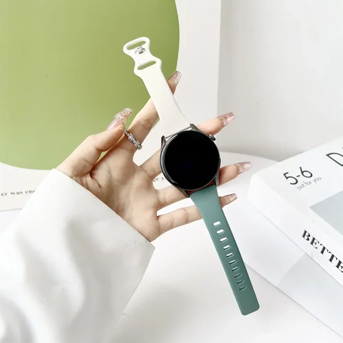 Imagen 2 del producto Bandas delgadas para Samsung Galaxy Watch, pulsera clásica de silicona suave, 18mm, 20mm, 22mm, 6, 5, 4, 40mm, 44mm, Active 2, 6