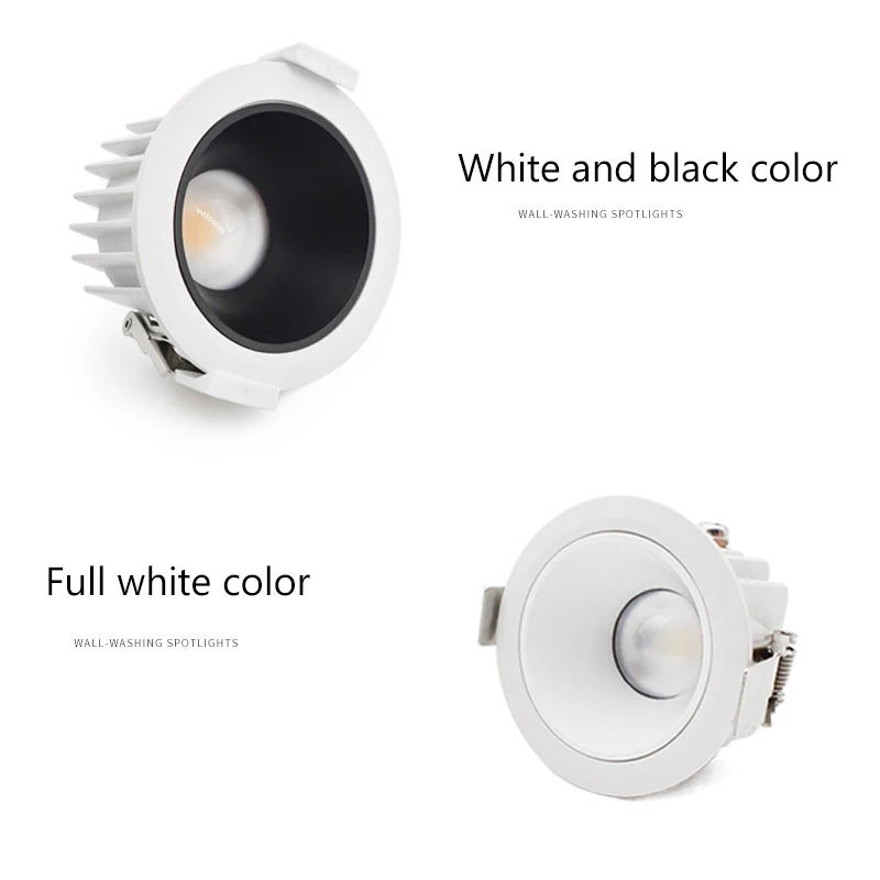 Led Waterproof Spotlights Recessed Bathroom Downlight Anti Glare Spot Light Round 110V 220V Anti Fog For Home  Washroom Toile