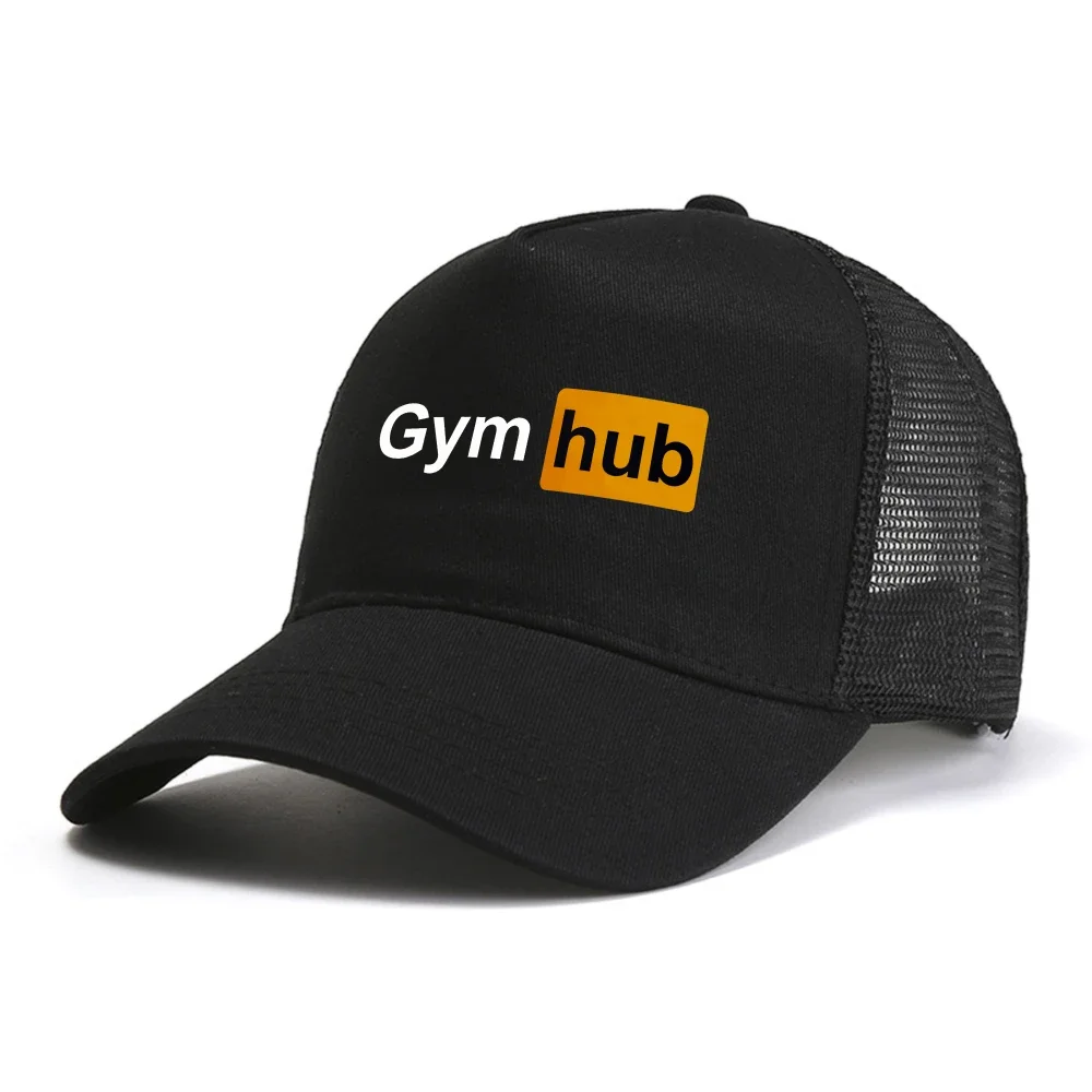 Gym Hub Print Men's baseball cap Funny Graphic for Men Summer caps Fashion Casual adjustable hat outdoor mesh snapback hats