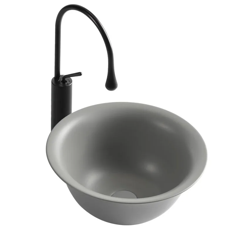 

Creative stage basin Designer toilet washbasin Ceramic wash basin Single basin Round stage washbasin