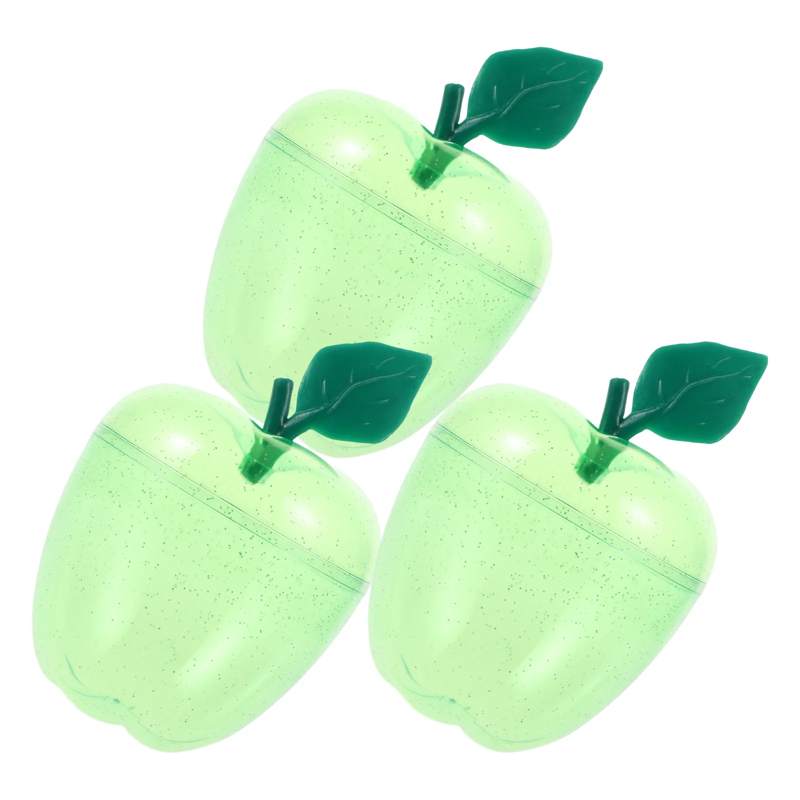 

3pcs Christmas Container Plastic Jars for Snacks Dried Plastic Storage Container Fruits Tea Storage Home Decor Holder