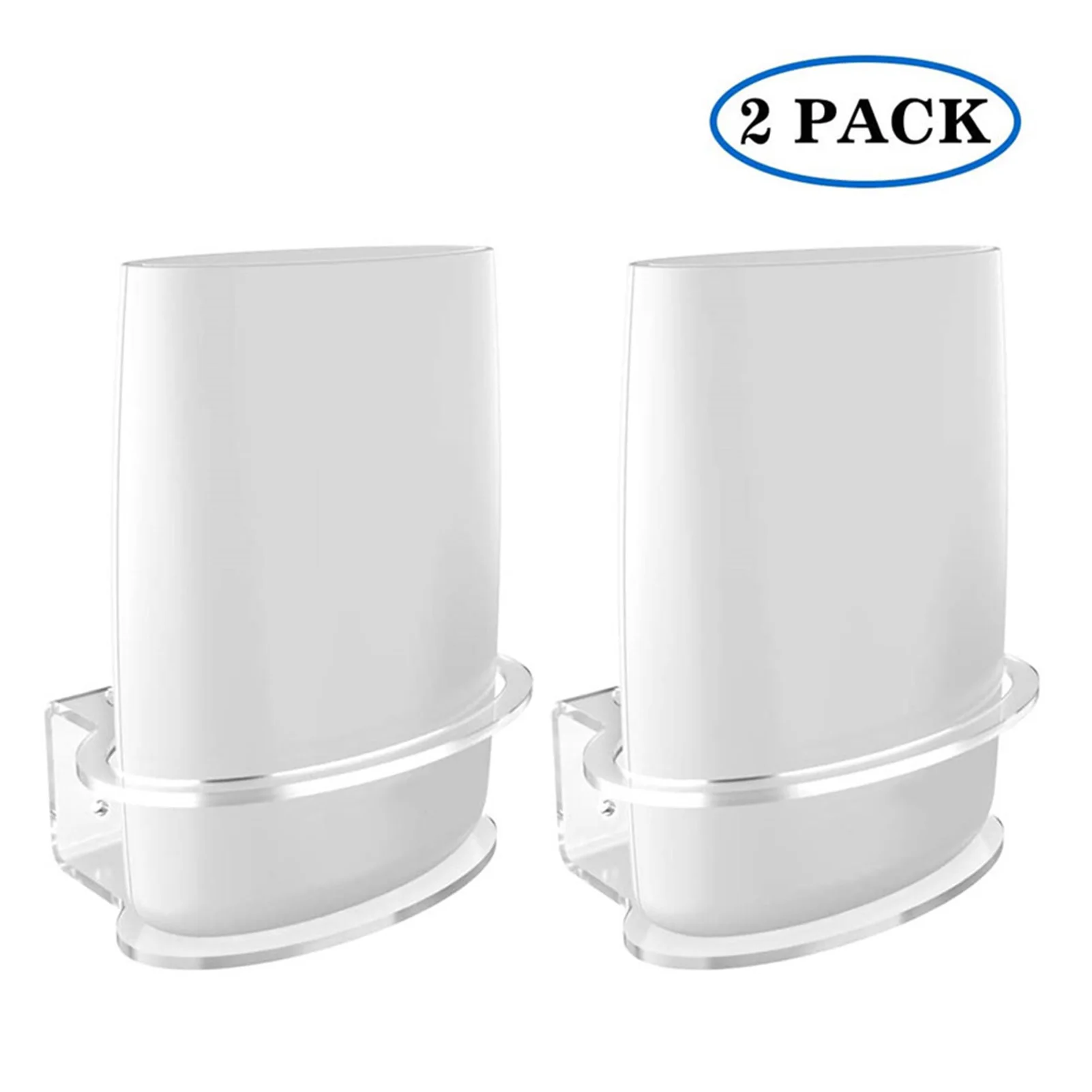 2PCS Clear Wifi Router Shelf Wall Mount Sturdy Bracket ForNetgear Orbi WiFi Router RBS40 RBS50 RBK50 AC2200 AC3000 Storage Box