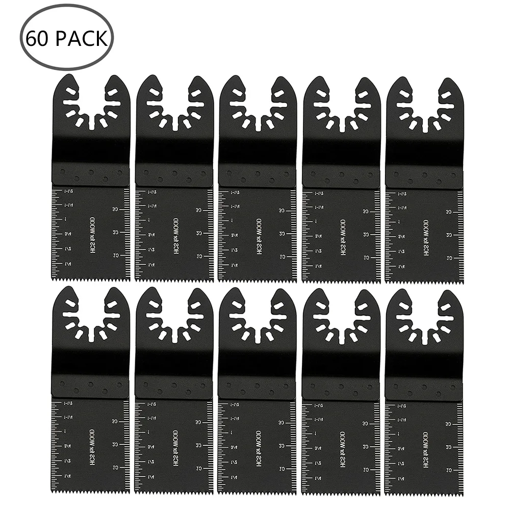 5-60 Stuks Universele Zaagblad Oscillerende Multi Tool Blades Rechte Schaal Multi Tool Snijden Hout Zaagbladen voor Dremel Milwaukee
