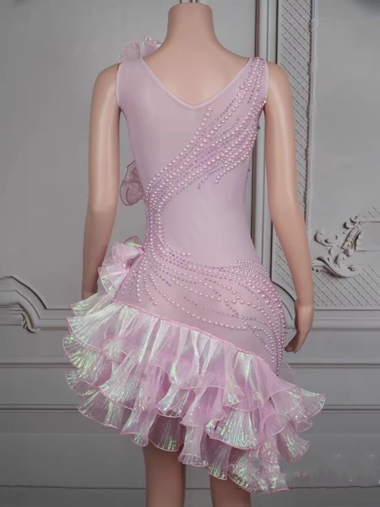 Wysokiej jakości gorący koralik szyfonowa łączenie elastyczna nieregularna spódnica 2025 nowa modna odzież damska