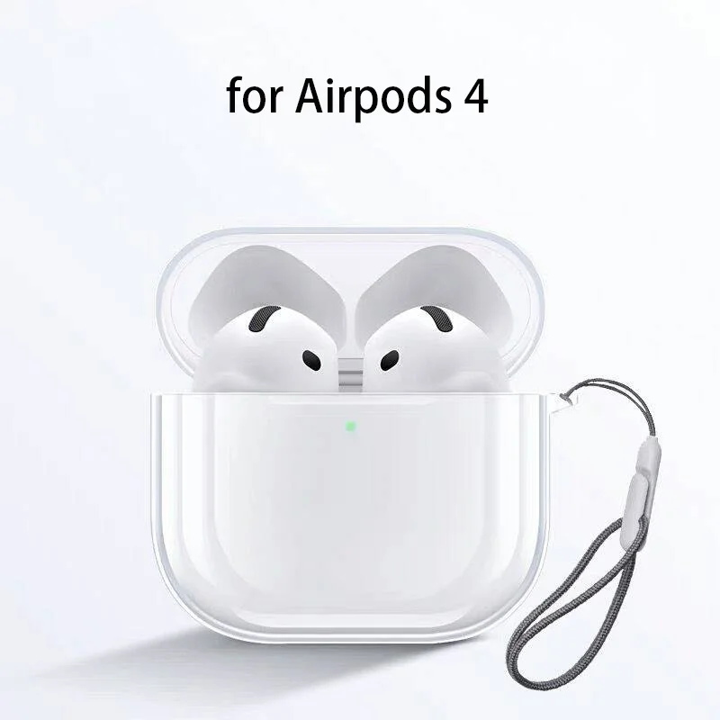 Weiche, durchsichtige TPU-Schutzhülle für Airpods 4 2024, stoßfeste transparente Hülle für Airpods 5.