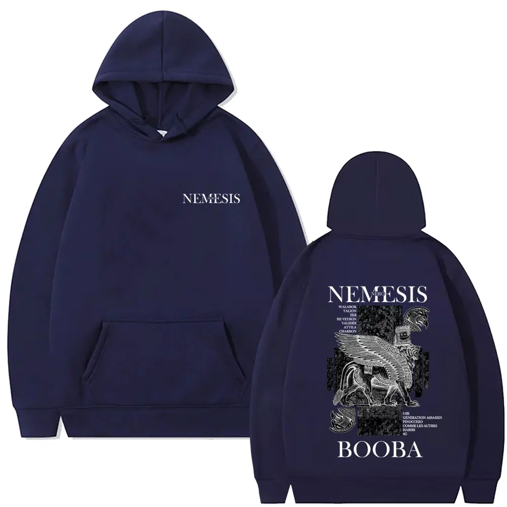 Sudadera con capucha gráfica del rapero Nero Nemesis Album para hombres y mujeres, moda Hip Hop, música Pop, chándal con capucha, sudaderas con capucha de lana Vintage informales para hombre