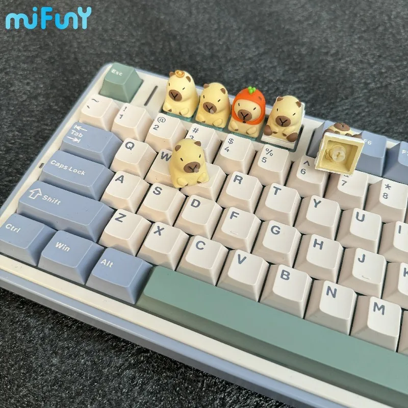 MiFuny Keycaps Custom capibara Artisan Anime Keyboard Cap Resin Key Caps accessori per tastiera meccanica Cute Keycap 1PC Gift