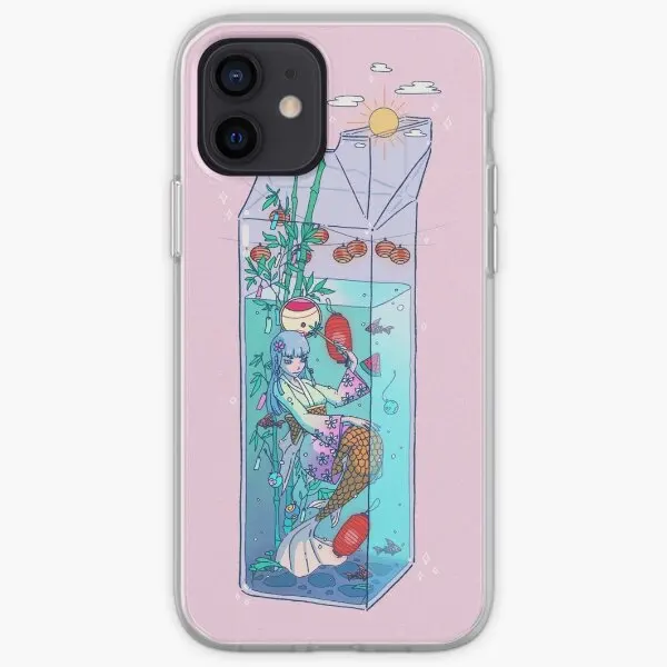 Tanabata Mermaid Drink Iphone Tough Case  Phone Case Customizable for iPhone 6 6S 7 8 Plus X XS XR Max 11 12 13 14 Pro Max Mini