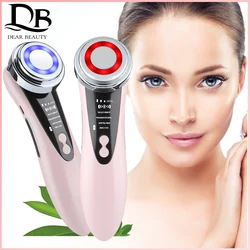 5 In 1 Multifunctional Color Light Import Instrument Clean Rejuvenation Warm Cleansing Anti Aging Lifting Tighten Face Skin