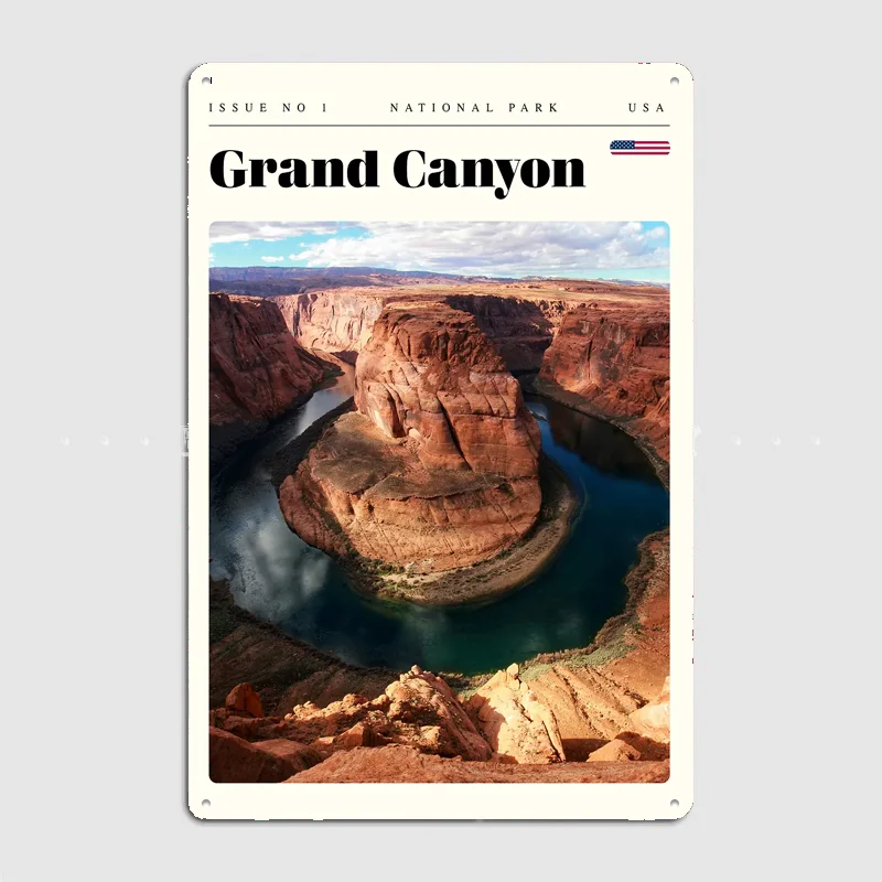 Grand Canyon National Park Travel Metal Custom Sign Living Room Wall Indoor Decor Room Decoration Bedroom Posters Home Decor