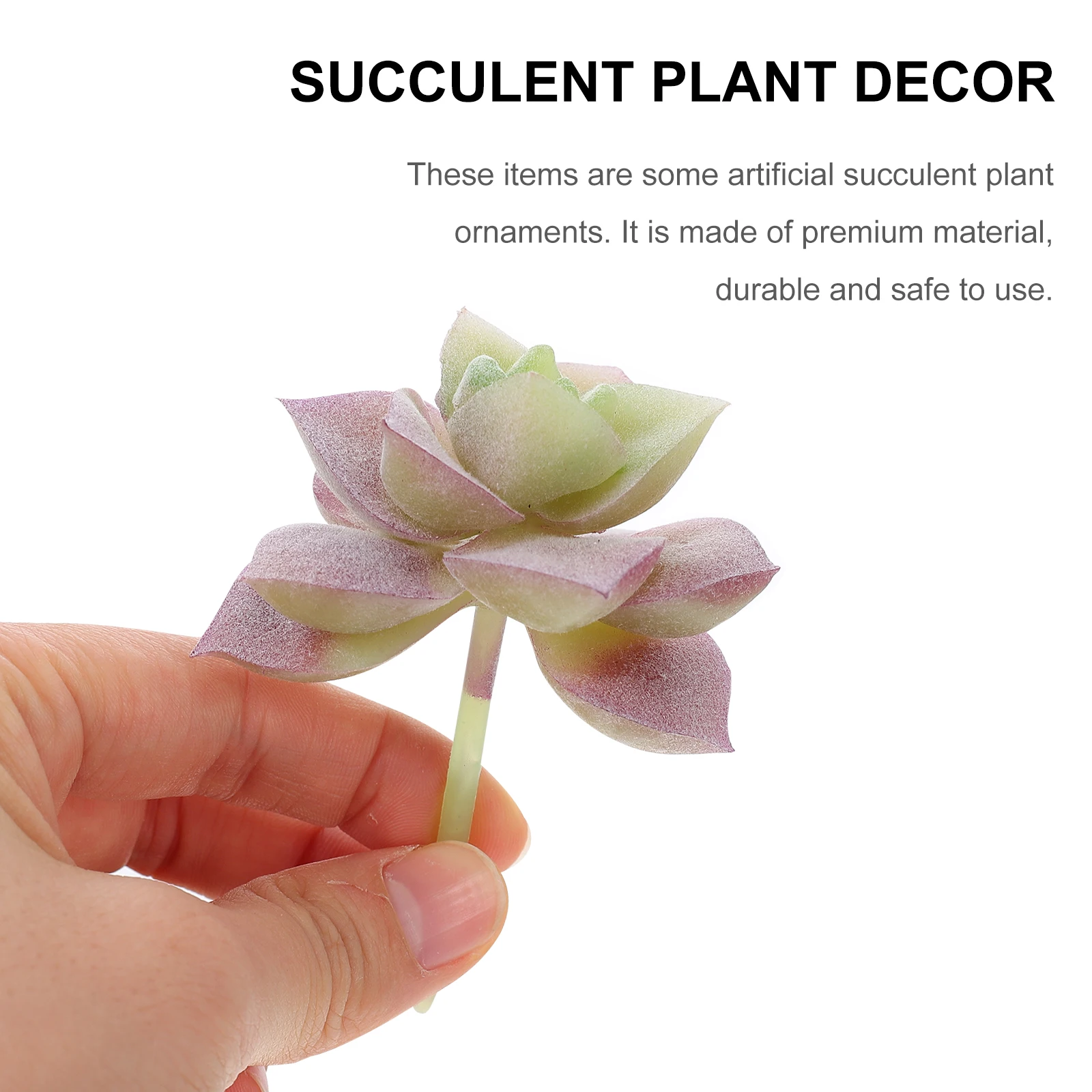 

6pcs Artificial Succulents Simulation Plants Decorative Faux Succulent For Home Office Wedding Party Photo Prop Diy Ornament