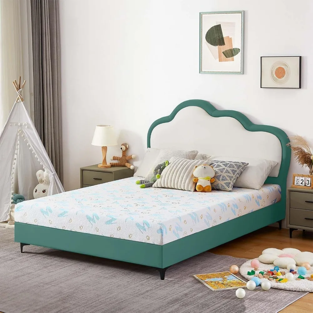 Matelas jumeau de 6 pouces pour enfants, housse perfecemballages et lavable, mousse à mémoire de forme, drapeau moyen, lit dans une boîte