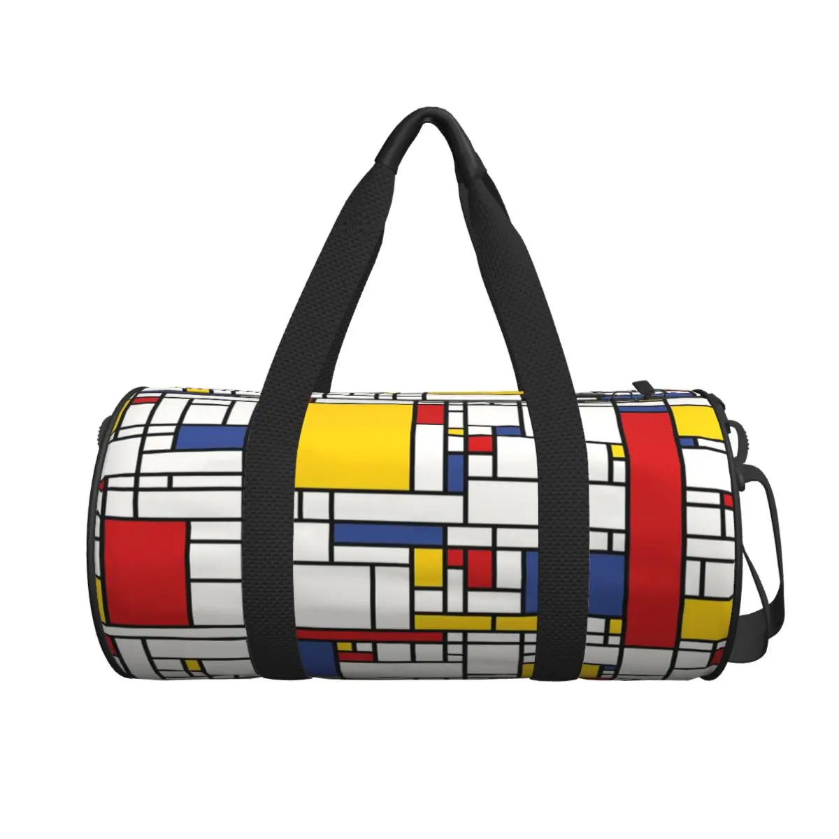 Piet Mondrian Large Duffle Gym Bag Multi-Functional Duffle Travel Bags Handbags Fitness bag