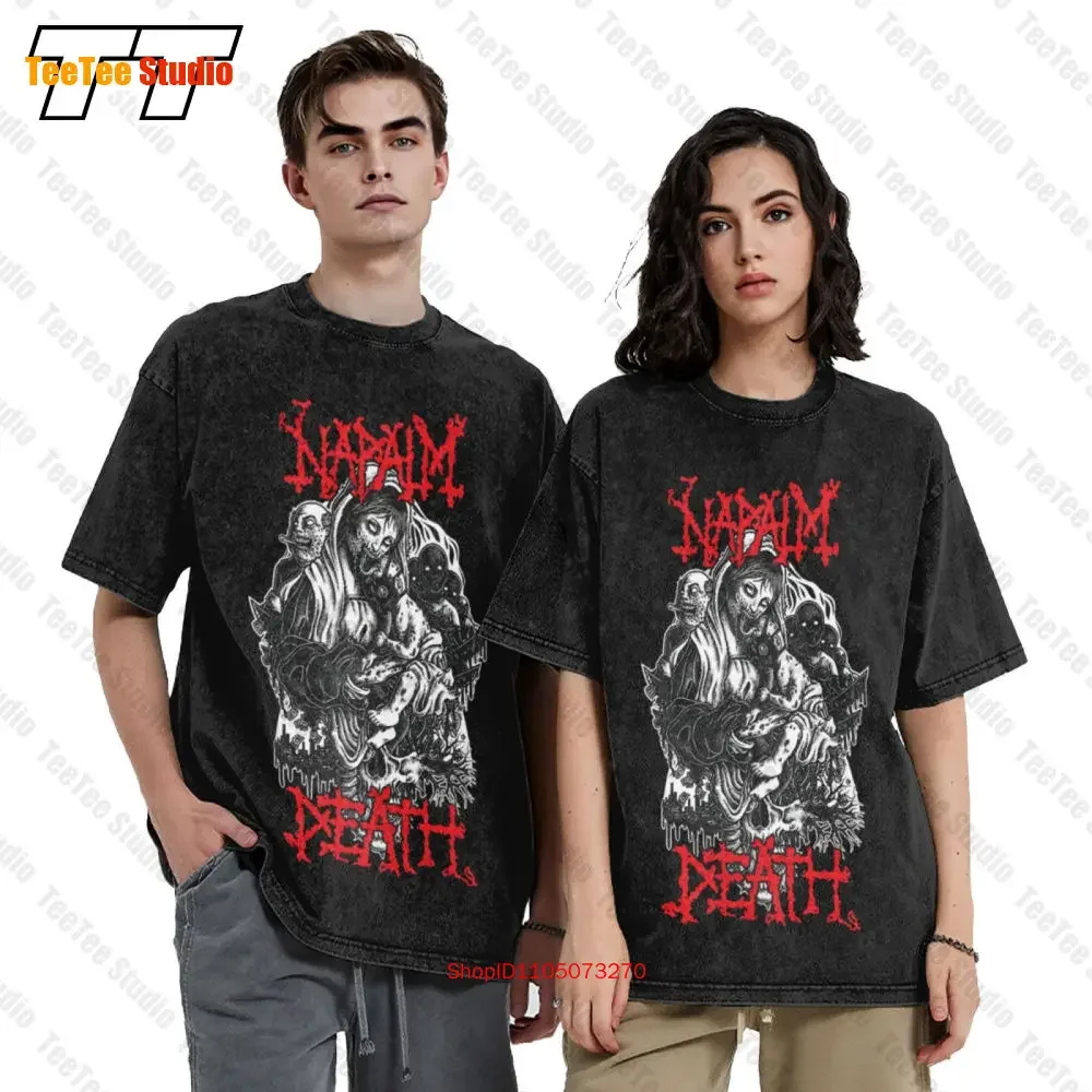 Napalm Death Brutal Truth Terrorizer Repulsion Grindcore Metal Vintage Oversized T-Shirt F9Y9
