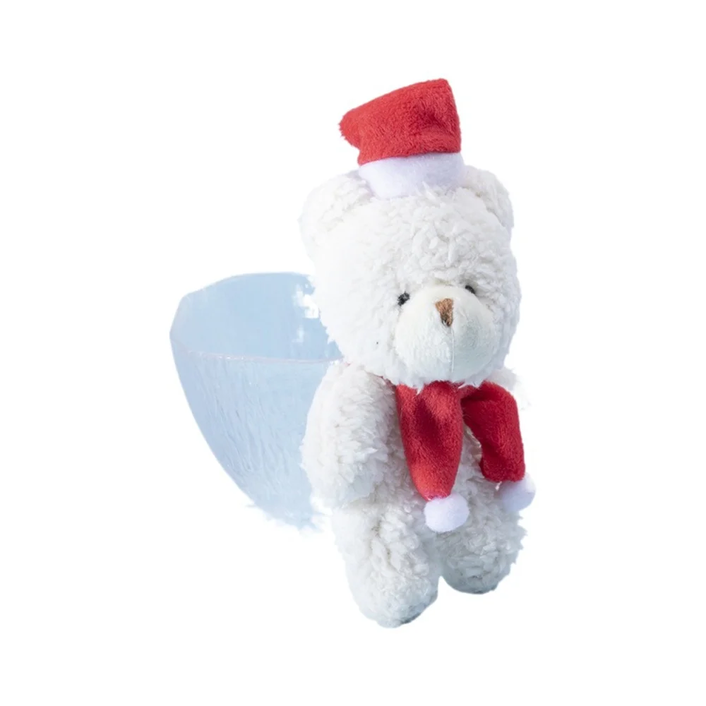 Juguete de peluche de oso de Navidad para niños, Mini oso de peluche, llavero de juguete, bolsa colgante, decoración de boda, regalos de fiesta de cumpleaños, 14cm