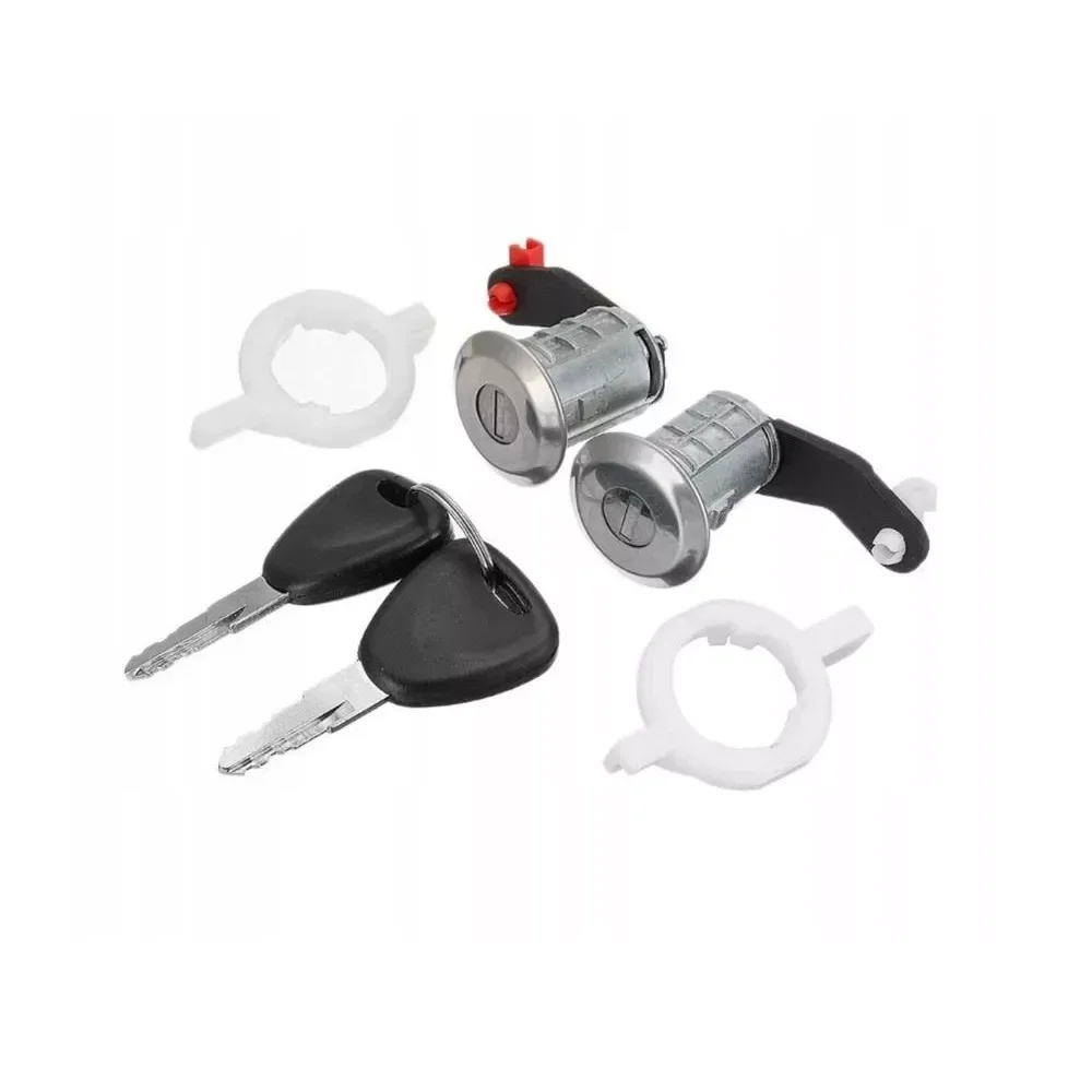 

Left+Right Car Door Lock Barrel Cylinder With 2 Key For Renault Megane Scenic Clio Master OE 7701468981 7701468982