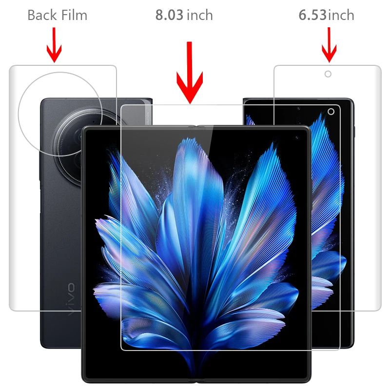 For vivo X Fold5 Fold3 XFold Fold 5 3 XFold3 Pro Clear / Matte Anti-Fingerprints Hydrogel Full Cover Soft Screen Protector Film