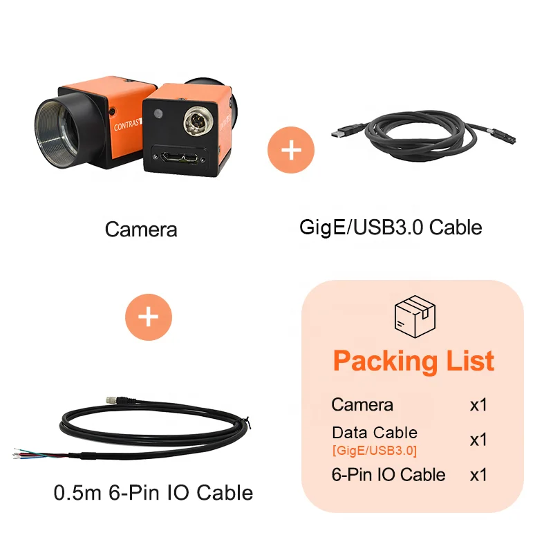 ZXY جودة صورة ممتازة 1.3MP PYTHON 1300 4.8um 1/2 "كاميرا صناعية بمستشعر CMOS عالمي للتباين اللوجستكي