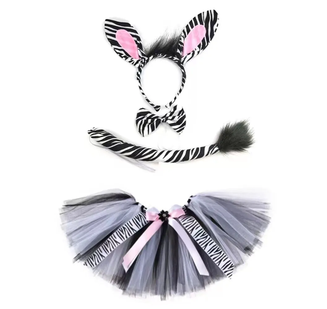 Löwe Tutu Rock Kostüm Set Prinzessin Kleider für Mädchen Löwen ohren Stirnband Halloween Tier Phantasie Outfit Kleinkind Mädchen Weihnachten