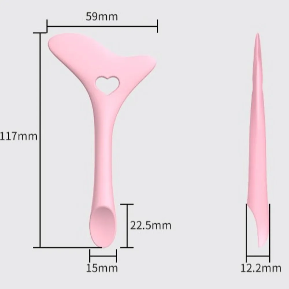 뜨거운 재사용 가능한 아이 라이너 보조 도구 실리콘 소프트 아이 섀도우 스텐실 다기능 아이 라이너 애플리케이터 도구 여성