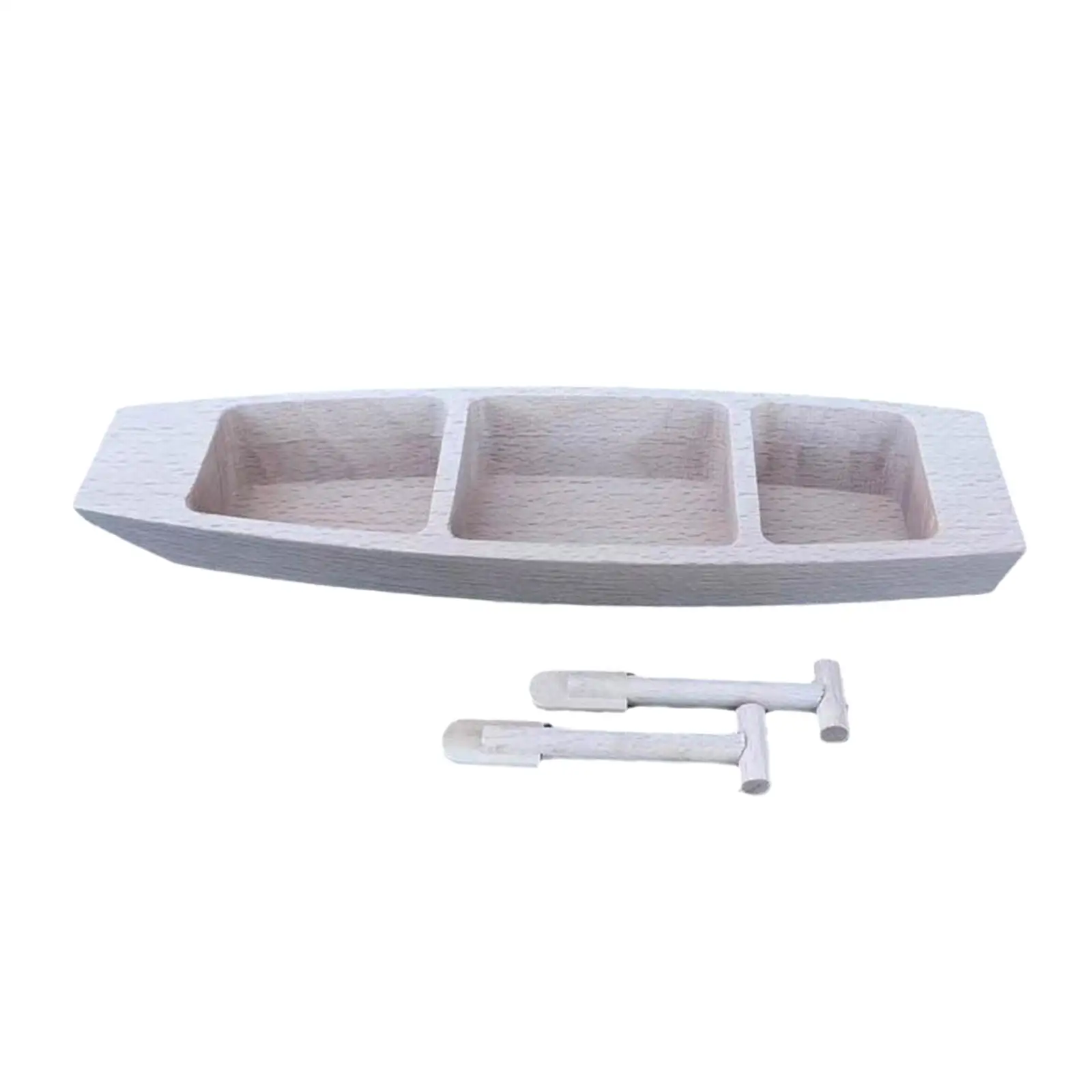 Wooden Boat Chinese Wood Canoe Boat Model Wooden Ornaments for Bookshelf DIY Projects Office Tabletop Housewarming Gifts