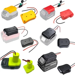 Nuovo per Makita Dewalt Bosch Milwaukee Black & Decker 18V connettore di alimentazione Dock per montaggio a batteria con adattatore per connettori per cavi 14Awg