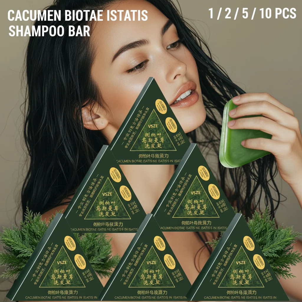 1/2/5/10 piezas de Jabón en Barra de Hierba Usma, Fórmula Herbal Natural, Procesado en Frío, Conserva las Esencias Vegetales, Jabón para el Cuidado del Cabello