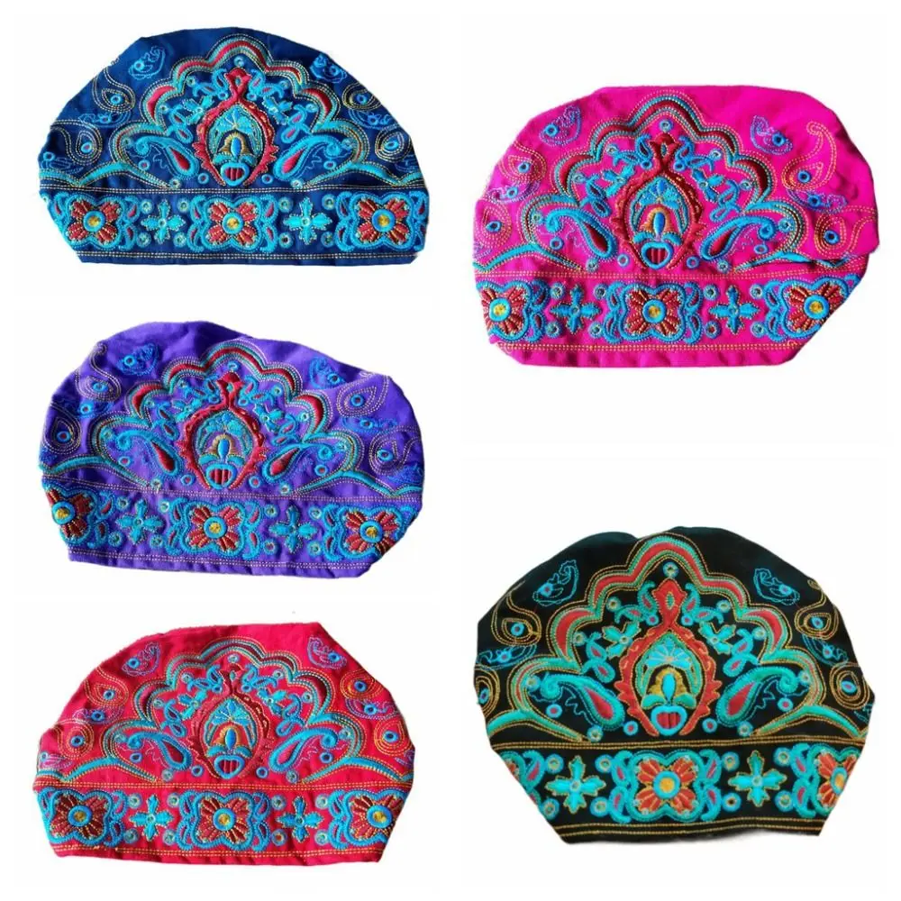 بلون العرقية نمط Skullies قبعة الكاجو زهرة يندبروف زهرة بيني قبعة البلوز قبعة كل مباراة قماش قبعة باردة