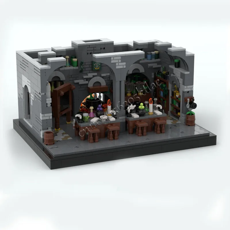 1206 PCS Famose Film Serie Modello Moc Mattoni da costruzione Aula Modulare Set fai da te Blocchi di montaggio Giocattoli Regali di Natale popolari