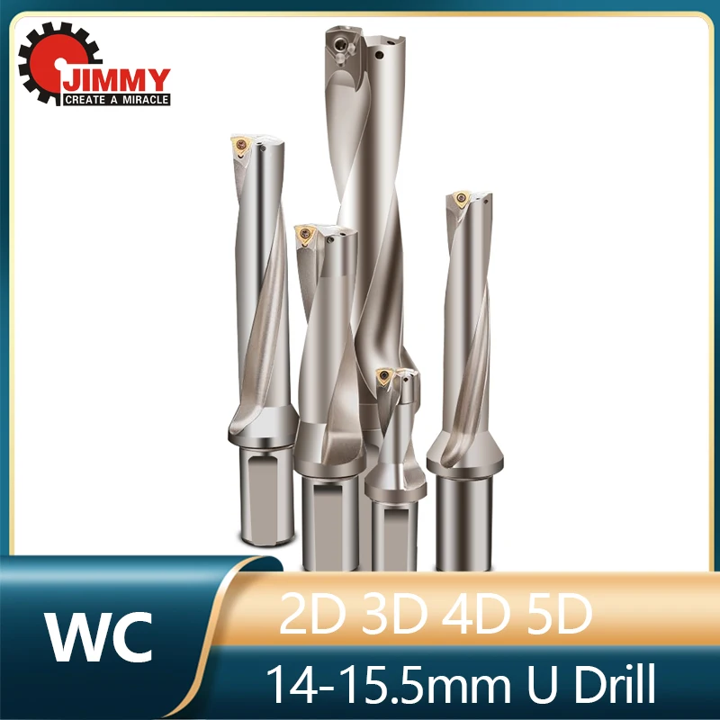 JIMMY High Quality WC Series Indexable Drill Bits C20 C25 C32 C40 U Drill Bit 2D 3D 4D 5D Metal WC Insert Quick Drill Bite