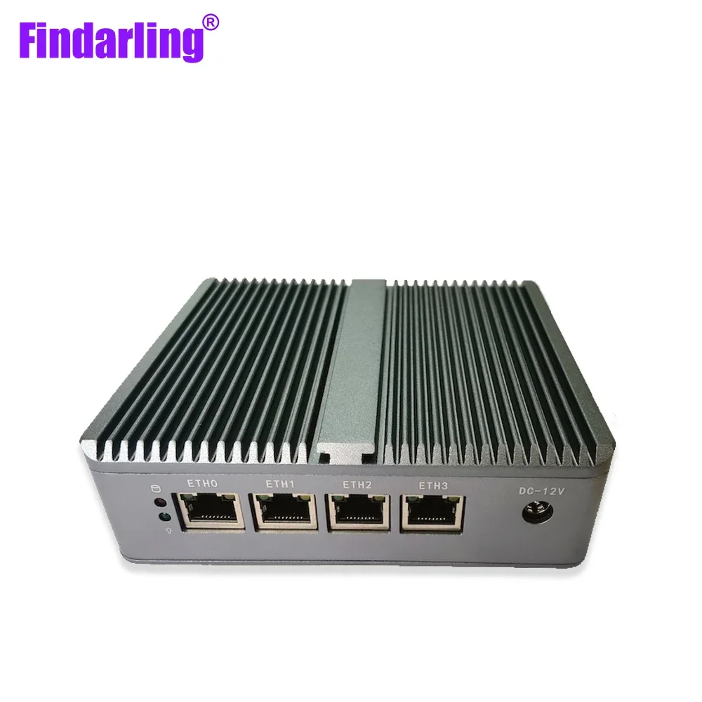 Cpu E3825 Pfense Mini Router Server ,4*1000M Nic I211 Lan, Ondersteuning Hdd Ssd Linux, Hd Vga Dual Display ,Fanless Desktop Computer